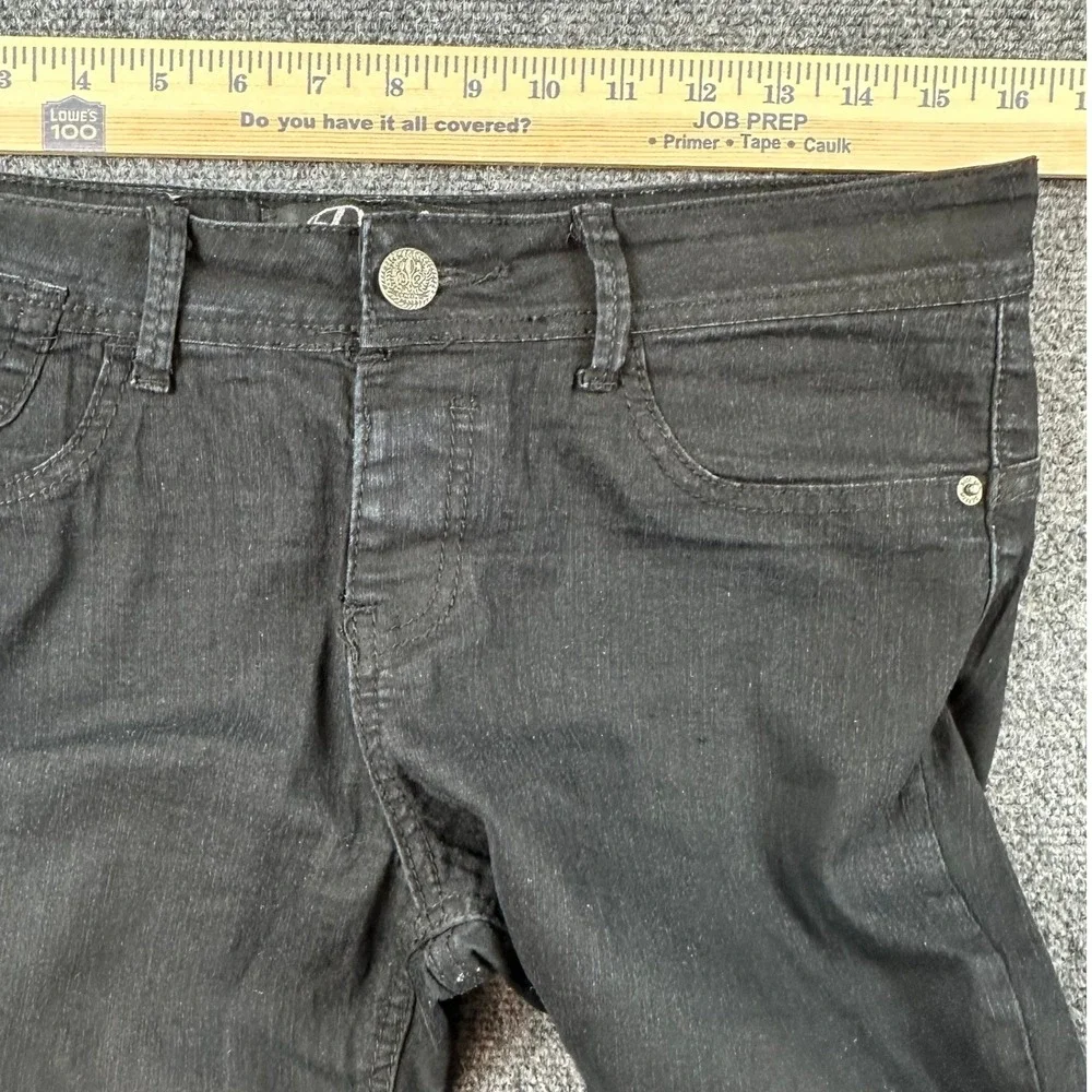 Dereon Black Skinny Jeans Womens‎ 11/12 Fleur De Lis, Beyonce, Discontinued
